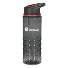 Gripper Bottle With Straw – 24 oz - 5807_RED_Silkscreen