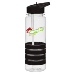 Tritan™ Banded Gripper Bottle – 24 oz - 5808_CLRBLK_Colorbritedrinkware