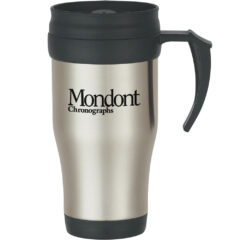 Stainless Steel Slide Action Travel Mug – 16 oz - 5841_SIL_Silkscreen