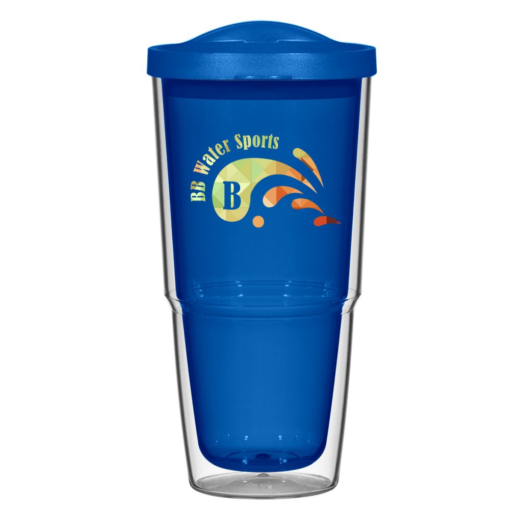 Biggie Tumbler With Lid – 24 oz - 5853_CLRBLD_Colorbritedrinkware