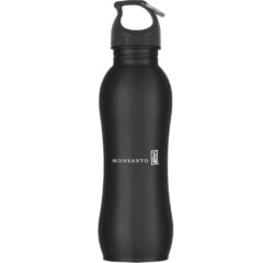 Stainless Steel Grip Bottle – 25 oz - 5886_BLK_Silkscreen