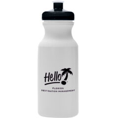 Hydration Water Bottle – 20 oz - 5891_WHTBLK_Silkscreen