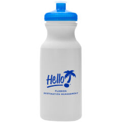 Hydration Water Bottle – 20 oz - 5891_WHTBLU_Silkscreen