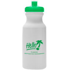 Hydration Water Bottle – 20 oz - 5891_WHTGRN_Silkscreen