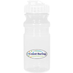 Poly-Clear™ Fitness Bottle With Super Sipper Lid – 20 oz - 5892_TRNCLR_Colorbritedrinkware
