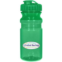 Poly-Clear™ Fitness Bottle With Super Sipper Lid – 20 oz - 5892_TRNGRN_Colorbritedrinkware