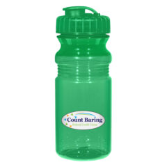 Poly-Clear™ Fitness Bottle with Super Sipper Lid – 20 oz - 5892_TRNGRN_Colorbritedrinkware