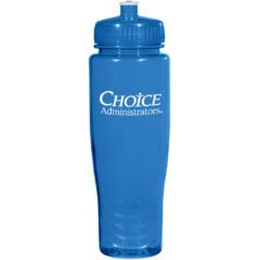 Poly-Clean™ Plastic Bottle – 28 oz - 5896_TRNBLU_Silkscreen