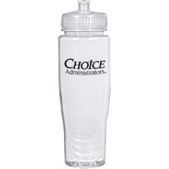 Poly-Clean™ Plastic Bottle – 28 oz - 5896_TRNCLR_Silkscreen