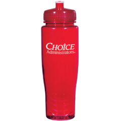 Poly-Clean™ Plastic Bottle – 28 oz - 5896_TRNRED_Silkscreen