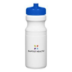 Poly-Clear™  Fitness Bottle – 24 oz - 5899_WHTBLU_Colorbritedrinkware