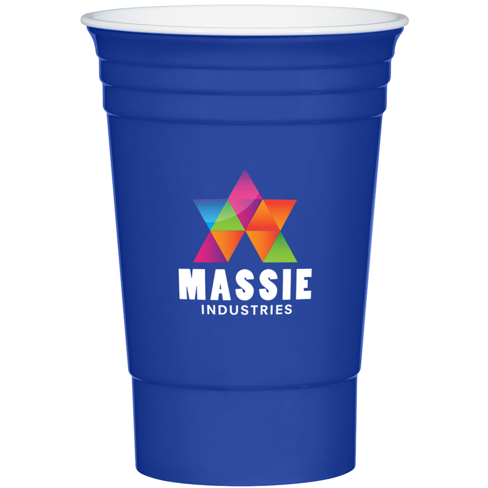The Party Cup™ – 16 oz - 5950_ROYWHT_Colorbritedrinkware
