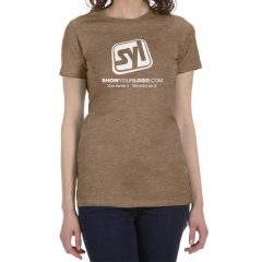 Ladies’ Bella T-shirts - Heather Brown
