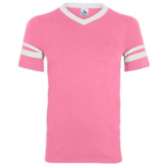 Youth Augusta Sportswear V-Neck Jersey with Striped Sleeves - 60365_f_fm