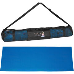 Yoga Mat And Carrying Case - 6050_BLU_Colorbrite