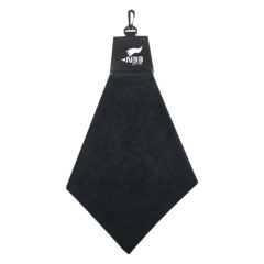Triangle Golf Towel - 6076_BLK_Padprint