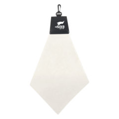 Triangle Golf Towel - 6076_WHT_Padprint