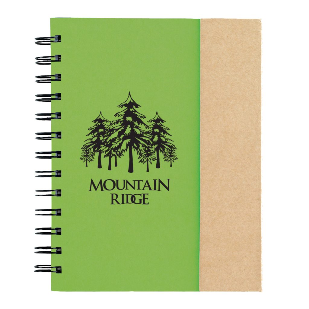 Spiral Notebook With Sticky Notes And Flags - 6107_LIM_Silkscreen