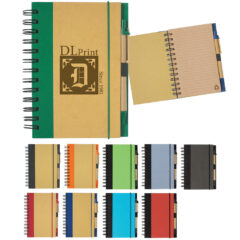 Eco-Inspired Spiral Notebook & Pen - 6109_group