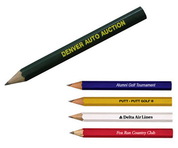 Hex Golf Pencil - 61150-dk-green