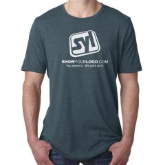 Next Level Men’s Poly/Cotton Tee - Indigo