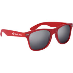 Silver Mirrored Malibu Sunglasses - 6202_RED_Silkscreen
