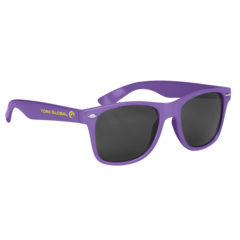 Malibu Sunglasses with Microfiber Cloth and Pouch - 6223_PUR_Silkscreen