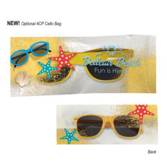 Color Mirrored Aviator Sunglasses - 6223_Sunglasses_Clear_Cellobag