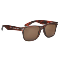 Malibu Sunglasses with Microfiber Cloth and Pouch - 6223_TORTOISE_Silkscreen