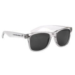 Malibu Sunglasses with Microfiber Cloth and Pouch - 6223_TRNCLR_Silkscreen