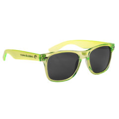 Malibu Sunglasses with Microfiber Cloth and Pouch - 6223_TRNLIM_Silkscreen