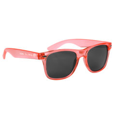 Malibu Sunglasses with Microfiber Cloth and Pouch - 6223_TRNORN_Silkscreen