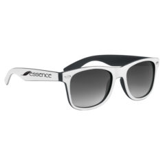 Two-Tone Malibu Sunglasses - 6224_BLKWHT_Silkscreen
