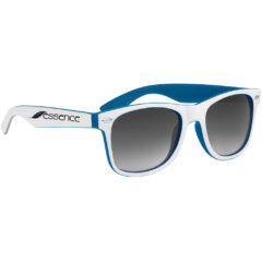 Two-Tone Malibu Sunglasses - 6224_BLUWHT_Silkscreen