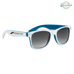 Two-Tone Malibu Sunglasses - 6224_BLUWHT_Silkscreen