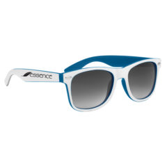 Two-Tone Malibu Sunglasses - 6224_BLUWHT_Silkscreen