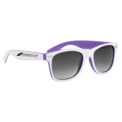 Two-Tone Malibu Sunglasses - 6224_PURWHT_Silkscreen