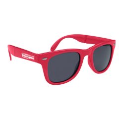 Folding Malibu Sunglasses - 6227_RED_Padprint