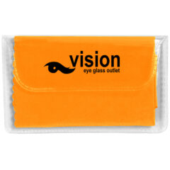 Microfiber Cleaning Cloth in Case - 6242_ORN_Padprint