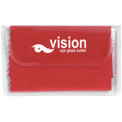 Microfiber Cleaning Cloth in Case - 6242_RED_Padprint