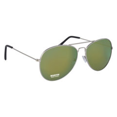 Color Mirrored Aviator Sunglasses - 6245_SILYEL_Padprint