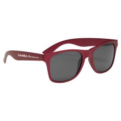 Matte Finish Malibu Sunglasses - 6273_RED_Silkscreen