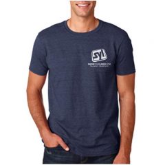 Gildan SoftStyle Custom Printed T-shirts - Heather Navy