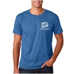 Gildan SoftStyle Custom Printed T-shirts - Indigo Blue