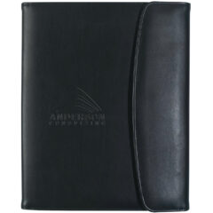 Leather Look Portfolio – 8 ½” x 11″ - 6404_BLK_Deboss