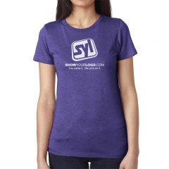 Ladies’ Next Level Crew T-Shirt - Purple Rush