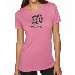 Ladies’ Next Level Crew T-Shirt - Vintage Pink