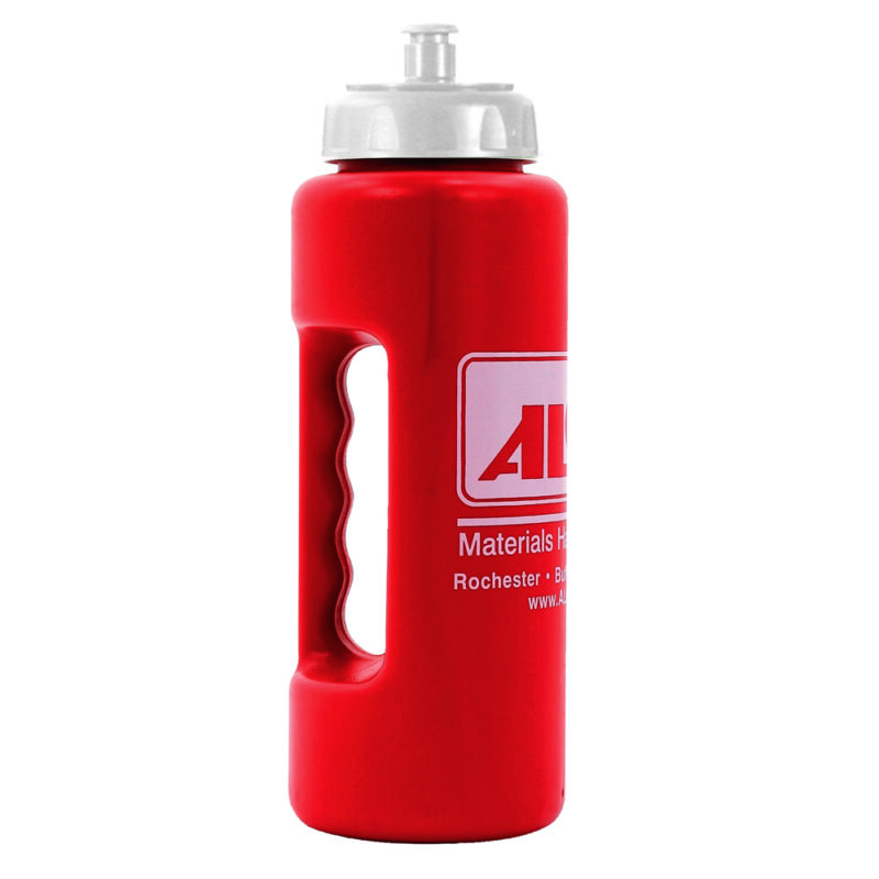 Grip Bottle with Push ‘n Pull Cap – 32 oz - 67132-red_1