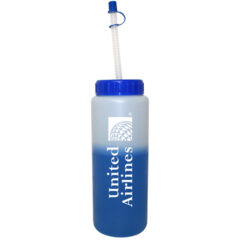 Mood Sports Bottle with Flexible Straw – 32 oz - 67550-frosted-to-blue_1