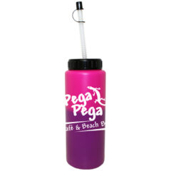 Mood Sports Bottle with Flexible Straw – 32 oz - 67550-pink-to-purple_1